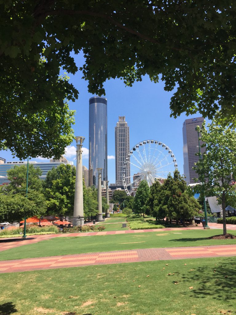 View from Centennial Olympic Park